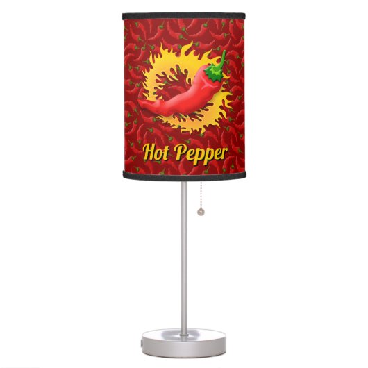 Pepper with Flame Table Lamp (Left)