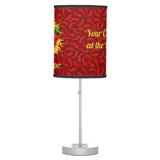Pepper with Flame Table Lamp (Front)