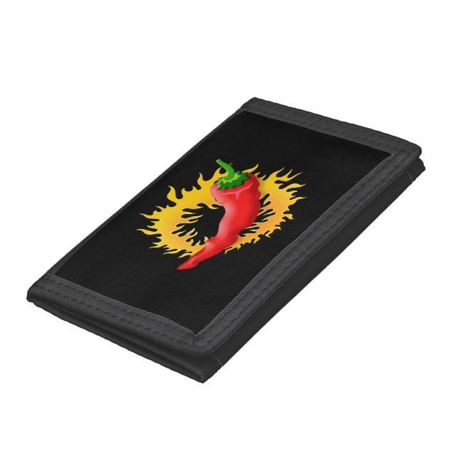 Pepper with flame tri-fold wallet (Bottom)
