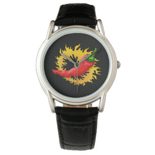 Pepper with flame watch
