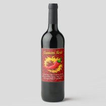 Pepper with Flame Wine Label