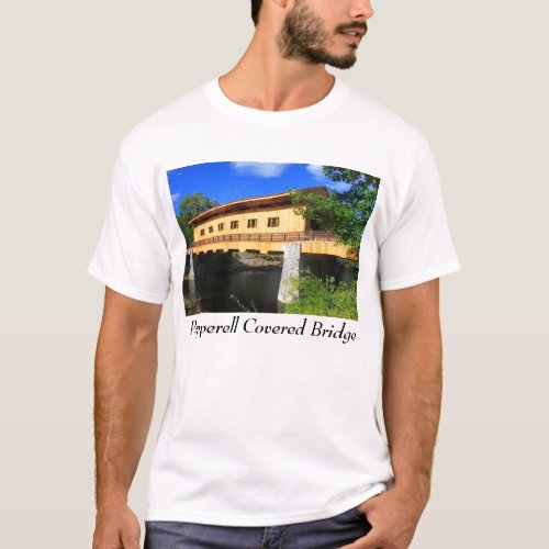 Pepperell MA New Covered Bridge River View T_Shirt