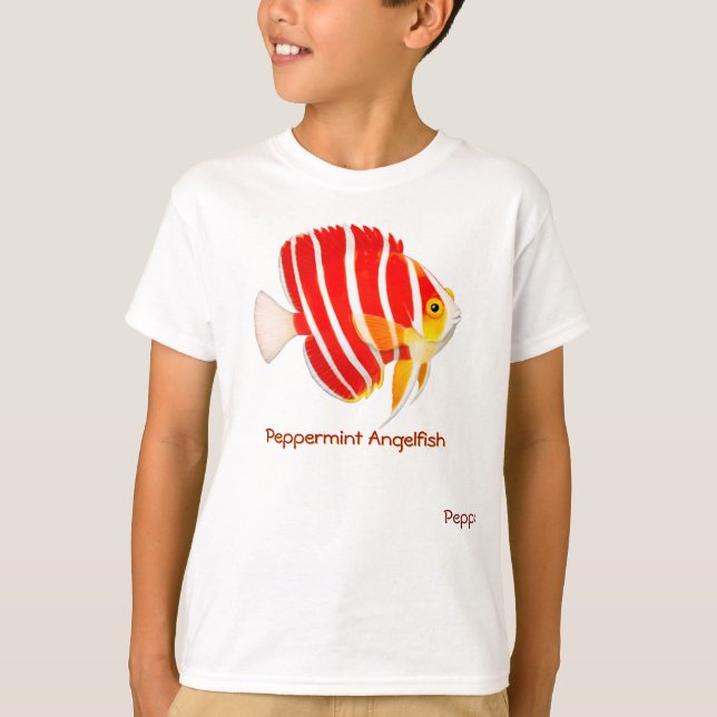 Peppermint Angelfish Kids T-Shirt (Front)