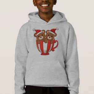 Peppermint Bear Duo Hoodie
