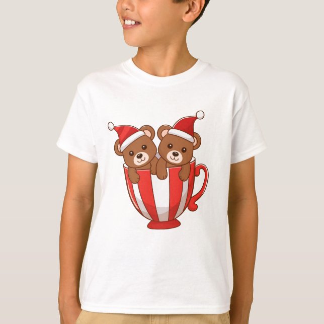 Peppermint Bear Duo T-Shirt (Front)