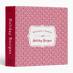 Peppermint Candies Christmas Recipes 3 Ring Binder