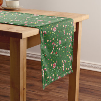 Peppermint Candies Short Table Runner
