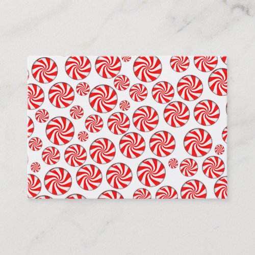 Peppermint Candy Background Business Cards