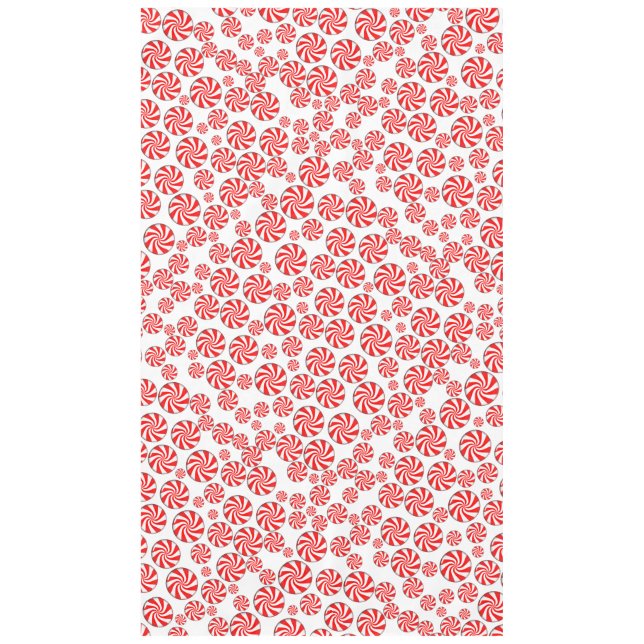 Peppermint Candy Background Tablecloth (Front)