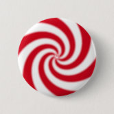 Peppermint Swirl Pinback Button Pin, Men's, Size: 1 Diameter