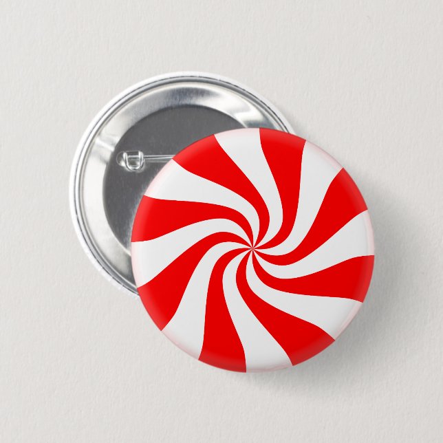Peppermint Candy Button (Front & Back)