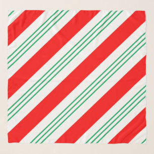 Peppermint Candy Cane Christmas Scarf