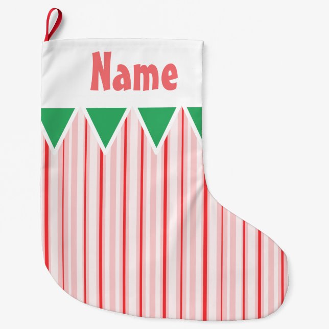 Peppermint/Candy Cane Christmas stocking (Front)