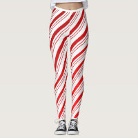 Peppermint Candy Cane Leggings