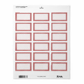 Peppermint Candy Cane Stripe Address Labels | Zazzle