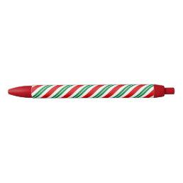 peppermint candy cane striped patterned pen