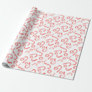 Peppermint Candy Cane Wrapping paper