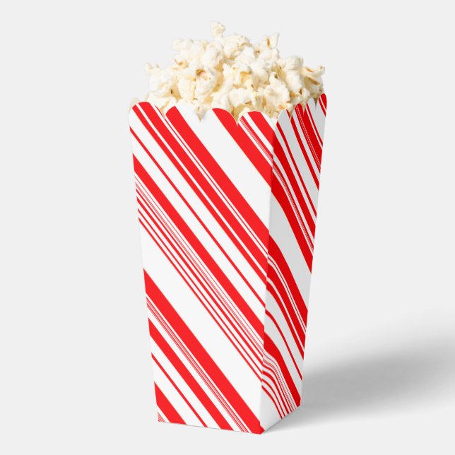 Peppermint Candy Canes Christmas Favor Box (Popped)