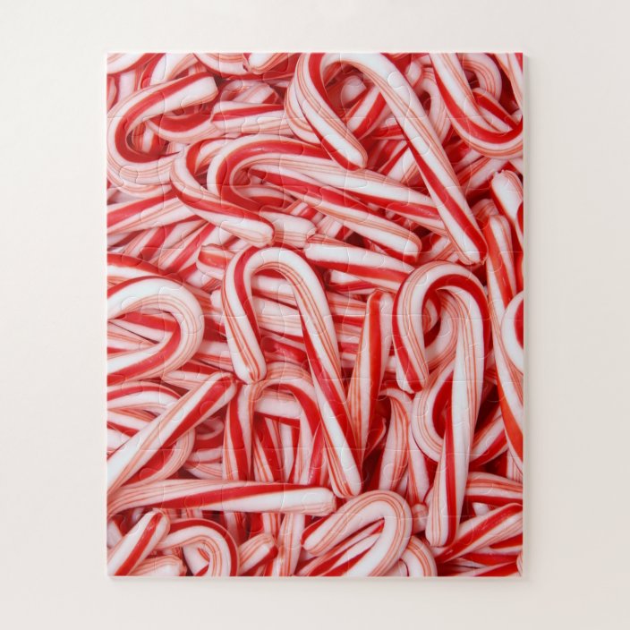 Peppermint Candy Canes Photo Puzzle | Zazzle.com
