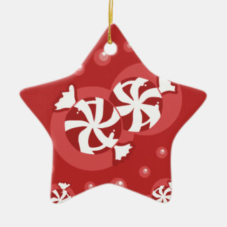 Peppermint Candy Ceramic Ornament