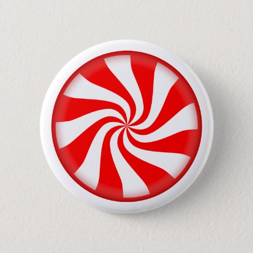 Peppermint Candy Christmas Button