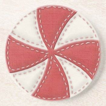 Peppermint Candy Coaster by WhitewavesChristmas at Zazzle