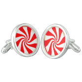 Snow on Evergreen Branches Cufflinks, Zazzle