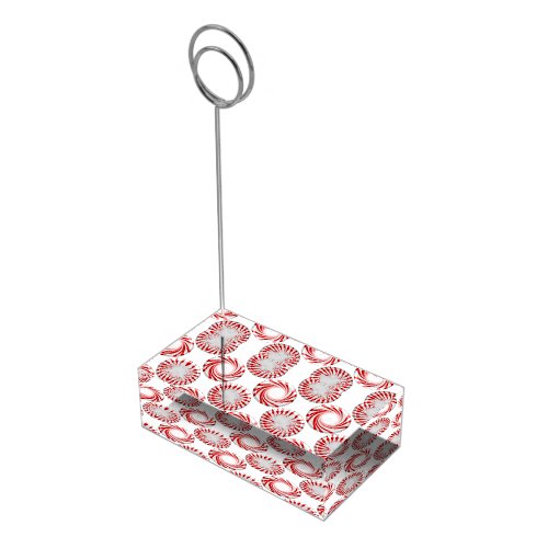 Peppermint Candy Dots Place Card Holder