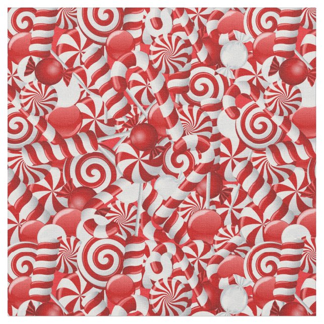 Peppermint Candy Fabric (Close Up)