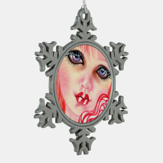 Peppermint Candy Girl Christmas Ornament