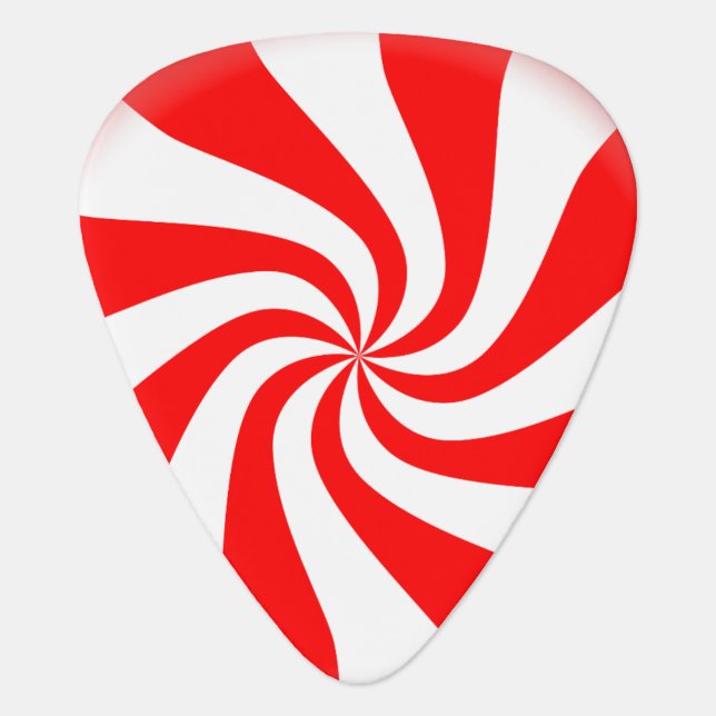 Peppermint Candy Guitar Pick (Front)
