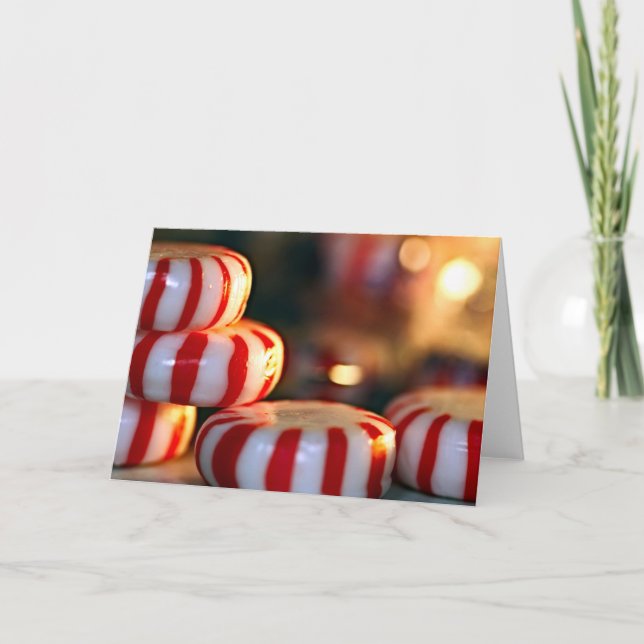 Peppermint Candy Holiday Card (Front)