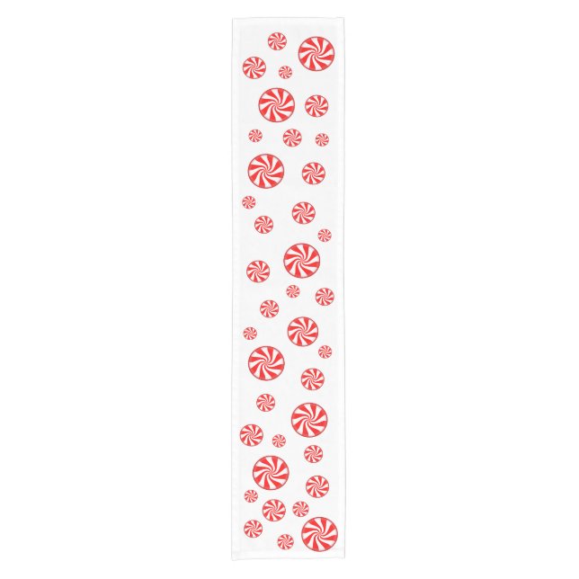 Peppermint Candy Holiday Table Runner (Front)