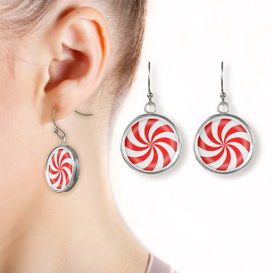 Peppermint Candy Jewelry Earrings