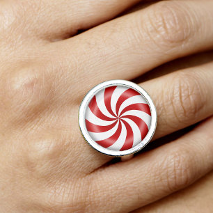 Peppermint Candy Jewelry Ring