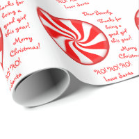 Personalized Letter/Gift From Santa Wrapping Paper | Zazzle