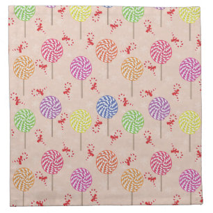 Peppermint Candy Mints Christmas,candy canes Cloth Napkin