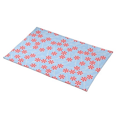 Peppermint Candy Mints Christmas Cloth Placemat