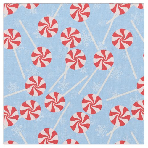 Peppermint Candy Mints Christmas Fabric