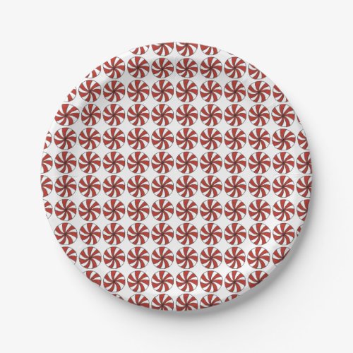 Peppermint Candy Mints Christmas Holiday Sweets Paper Plates