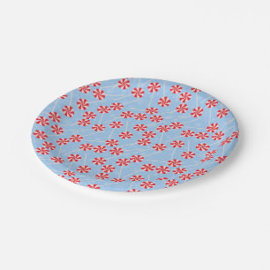 Peppermint Candy Mints Christmas Paper Plates