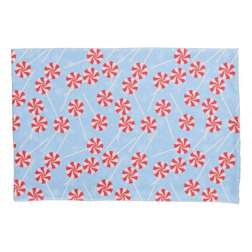 Peppermint Candy Mints Christmas Pillow Case