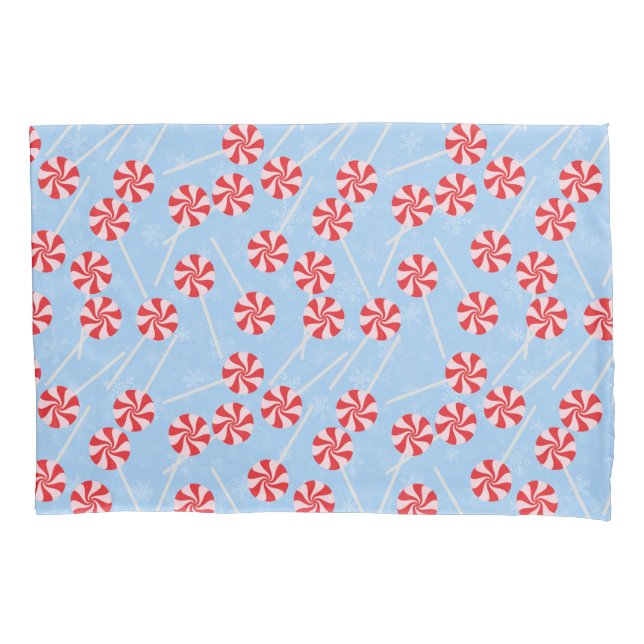Peppermint Candy Mints Christmas Pillow Case (Front)