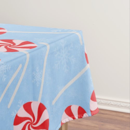 Peppermint Candy Mints Christmas Tablecloth