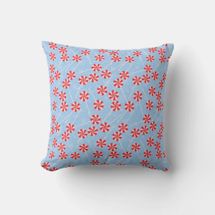 Peppermint Candy Mints Christmas Throw Pillow