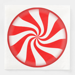 Peppermint Candy Paper Dinner Napkins