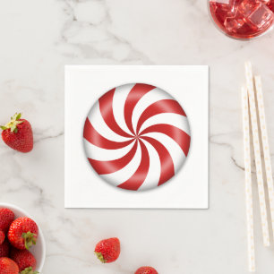 Peppermint Candy Paper Napkin