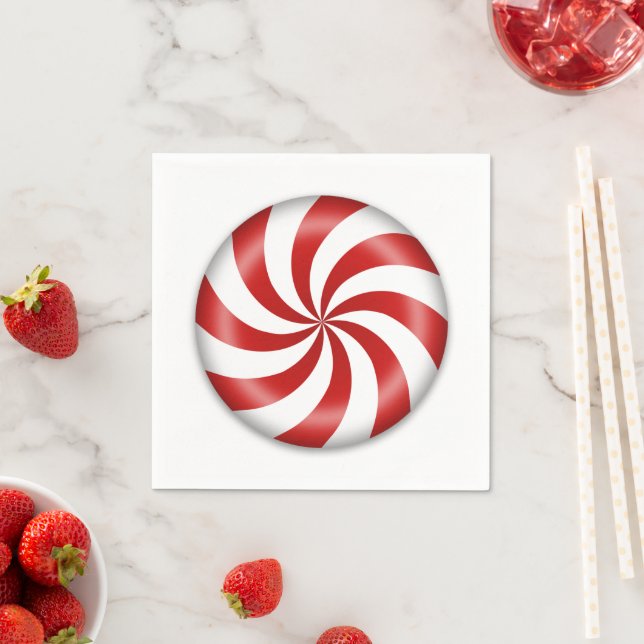 Peppermint Candy Paper Napkin (Insitu)