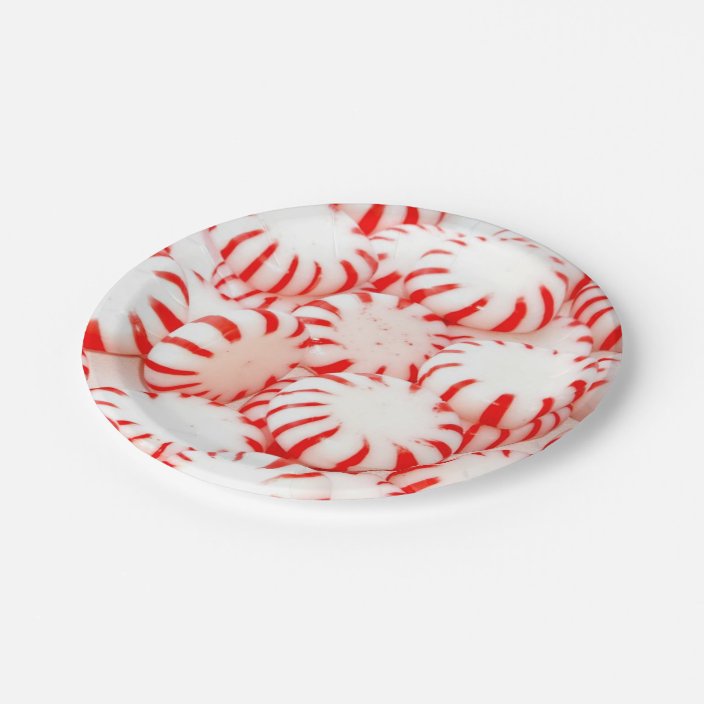 peppermint paper plates
