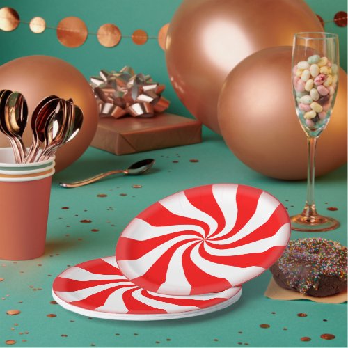 Peppermint Candy  Paper Plates